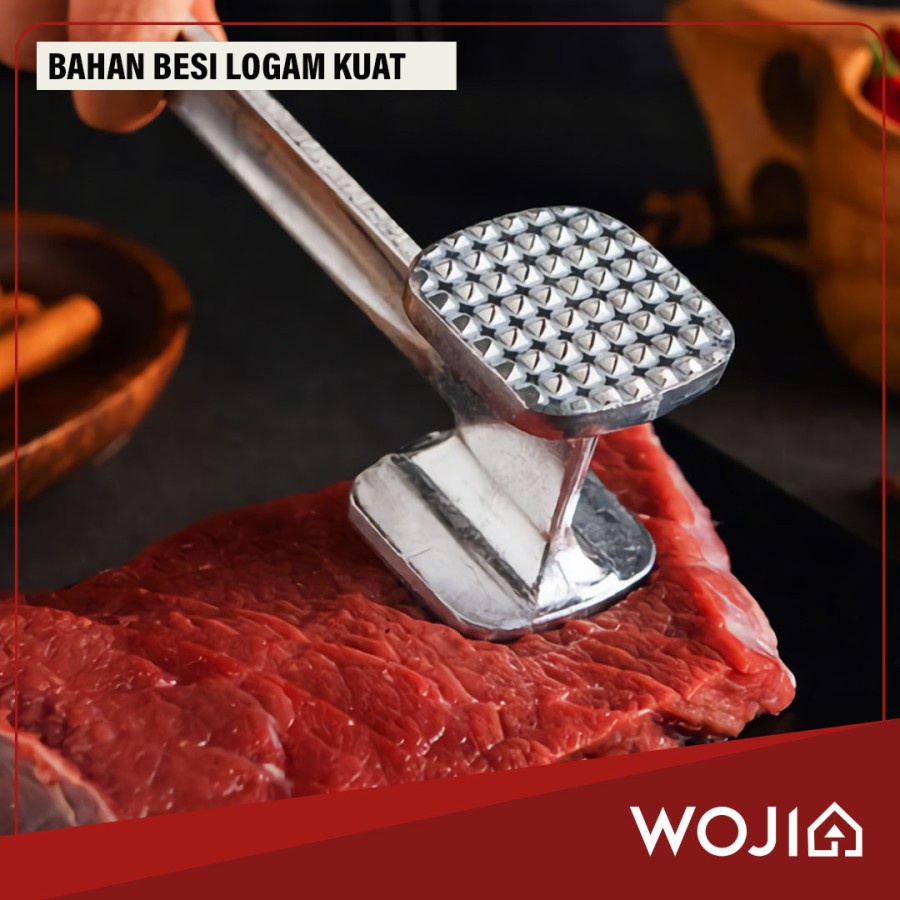 Pemukul Palu Gepukan Pengempuk Daging Meat Hammer Stainless Steel Tenderizer