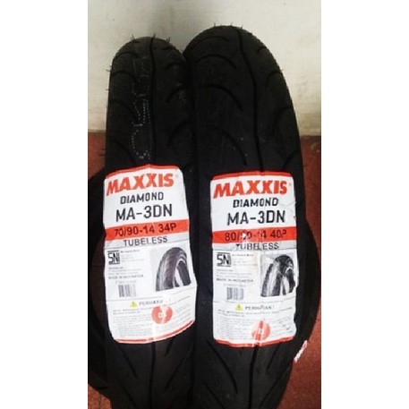 PAKET BAN MAXXIS DIAMOND 70/90 + 80/90 RING 14 FREE PENTIL