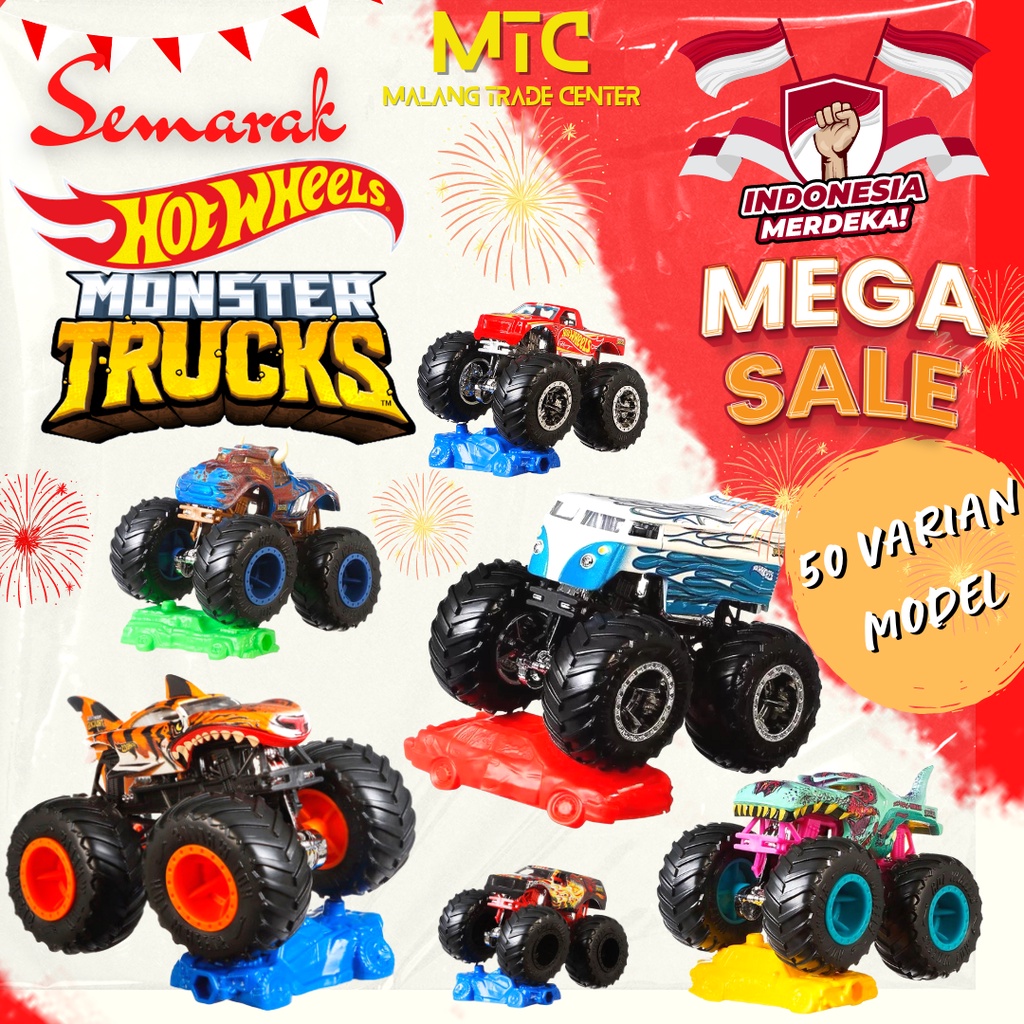 HOT WHEELS MONSTER TRUCKS ORIGINAL MATTEL DIJAMIN - MONSTER TRUK - MONSTER TRUCK