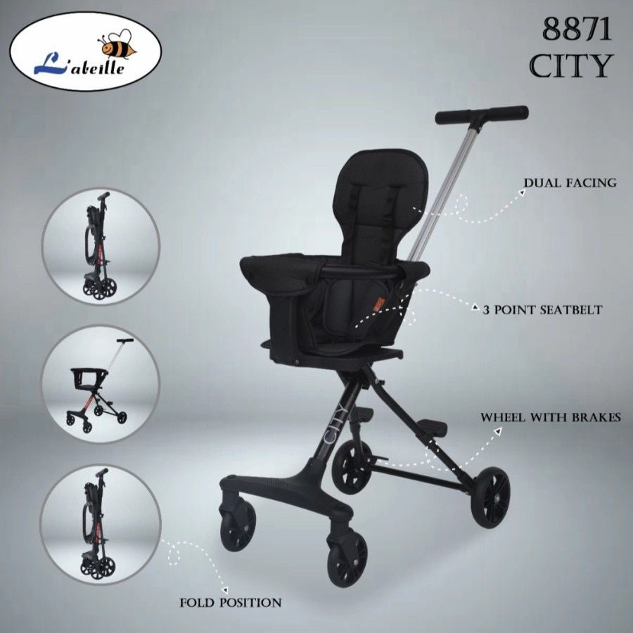 Kursi Stroller Traveller Family Chair Stroller FS-TRV / Labeille City 8871