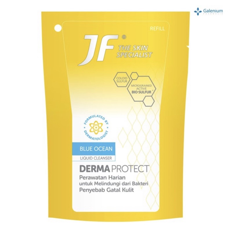 JF dermamed protect blue ocean pouch 200 ml refill