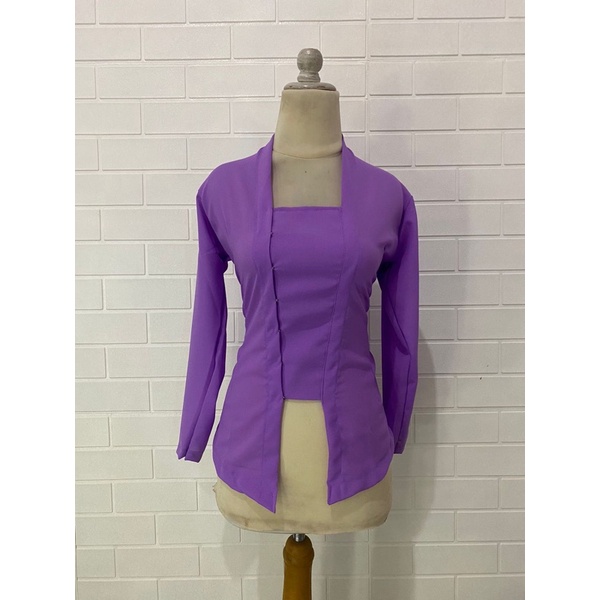 Kebaya bali mostcref bed lengan panjang-Lavender