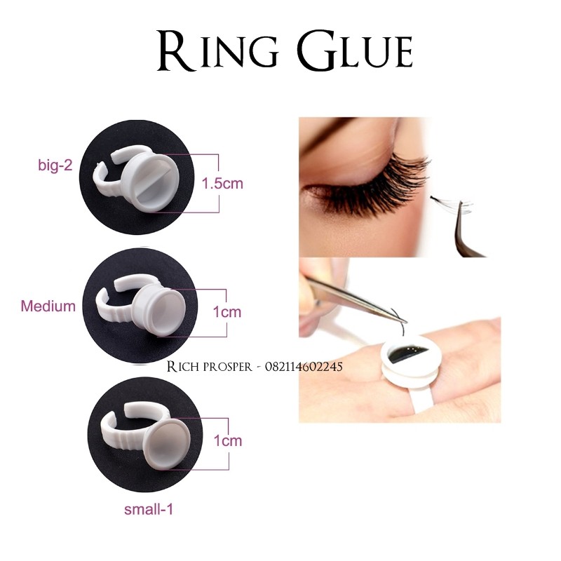 Ring Glue [ Pilih tipe ] - Tempat Lem Bulumata atau Sulam [A-33]