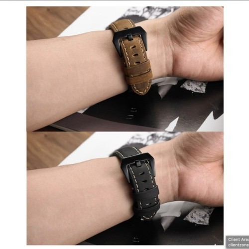 Tali Jam 22mm Watch Strap Haylou RT LS05S (BUKAN LS05)- Crazy Horse Leather Kulit