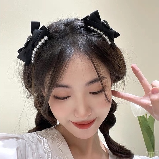 (Hello Girl)F56 INS Korean Mutiara kecil Acrylic Hair Claw Clip girl Women Fashion  Hairpin Import