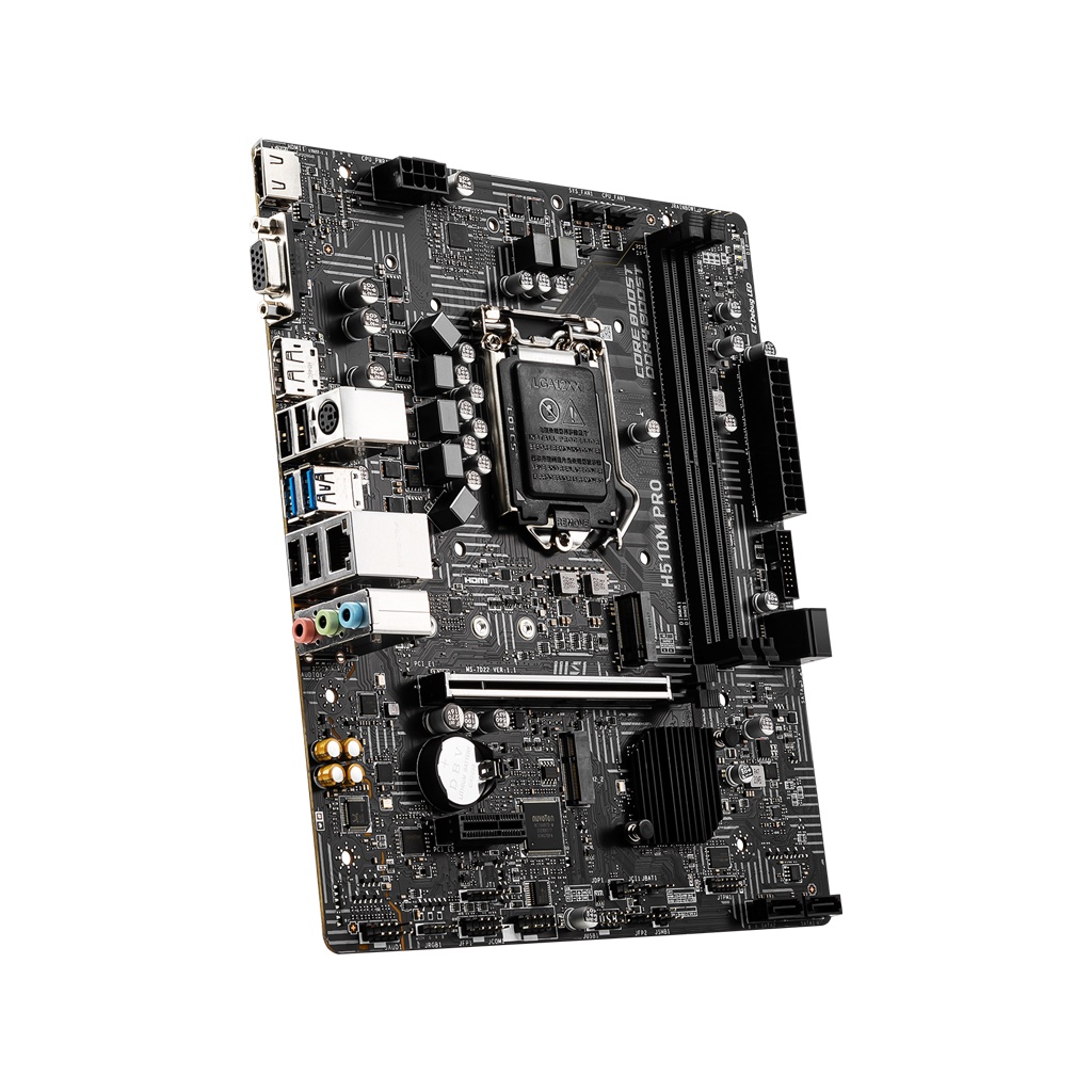 MSI MOTHERBOARD H510M PRO DDR4 Intel H510 LGA 1200 Mirco-ATX