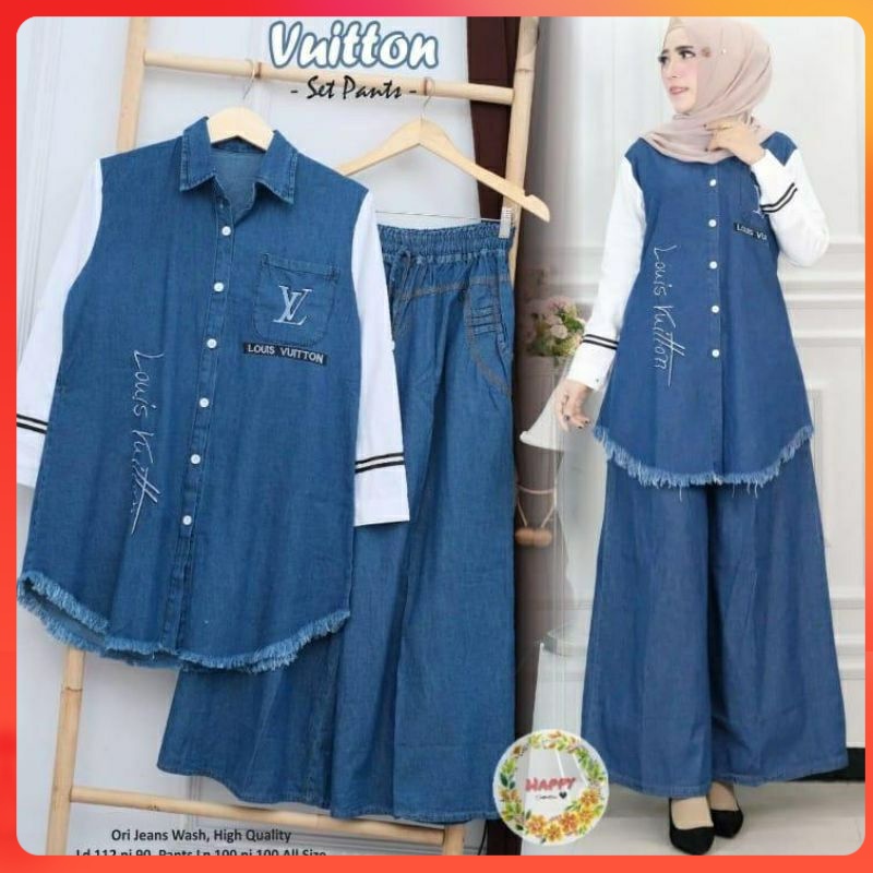 VUITTON SET PANTS ORIGINAL JEANS DENIM