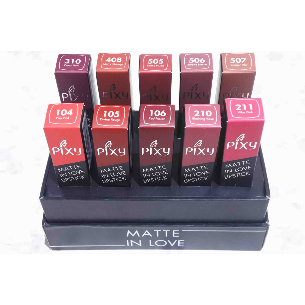 (BUY 1 GET 1) PIXY MATTE IN LOVE LIPSTICK 4.4GR -