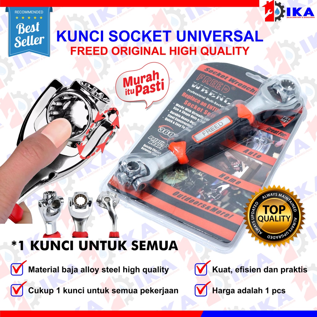 FREED ASLI KUNCI SERBAGUNA 48 IN 1 TERBARU WRENCH / PERKAKAS BENGKEL MUR BAUT ALL IN ONE