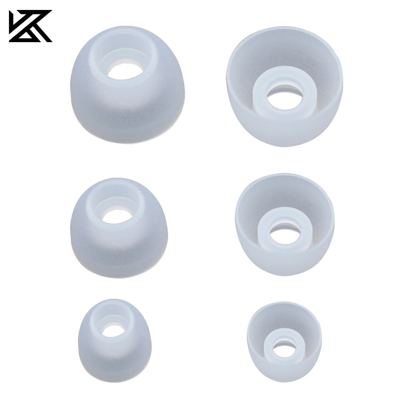 Kz 3 Pasang / 6pcs / Set Pad / Bantalan Earbud Silikon Transparan Peredam Suara Untuk Earphone In-Ear