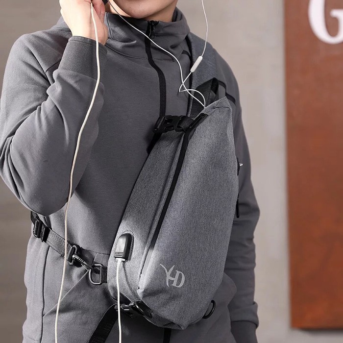 Tas Selempang Pria USB Sling Bag XD