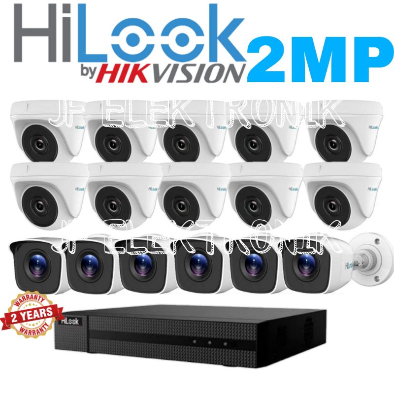 Paket cctv hilook 16 channel 16 camera hilook 2mp 1080P