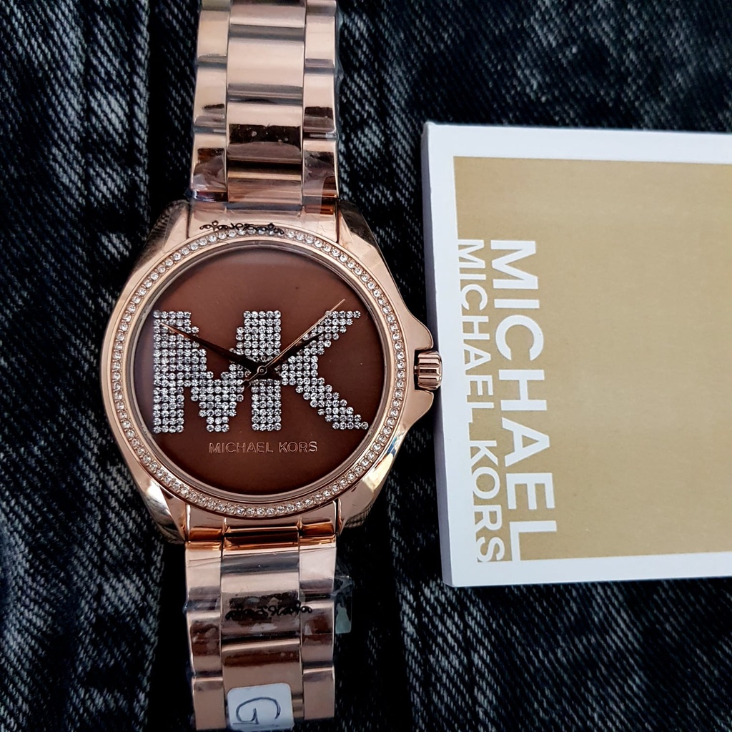 JAM TANGAN REAL WANITA MICHAEL KORS MK6556 mk 6556 QUARTZ ORIGINAL BOX JAM TANGAN MEWAH GARANSI 1 TH