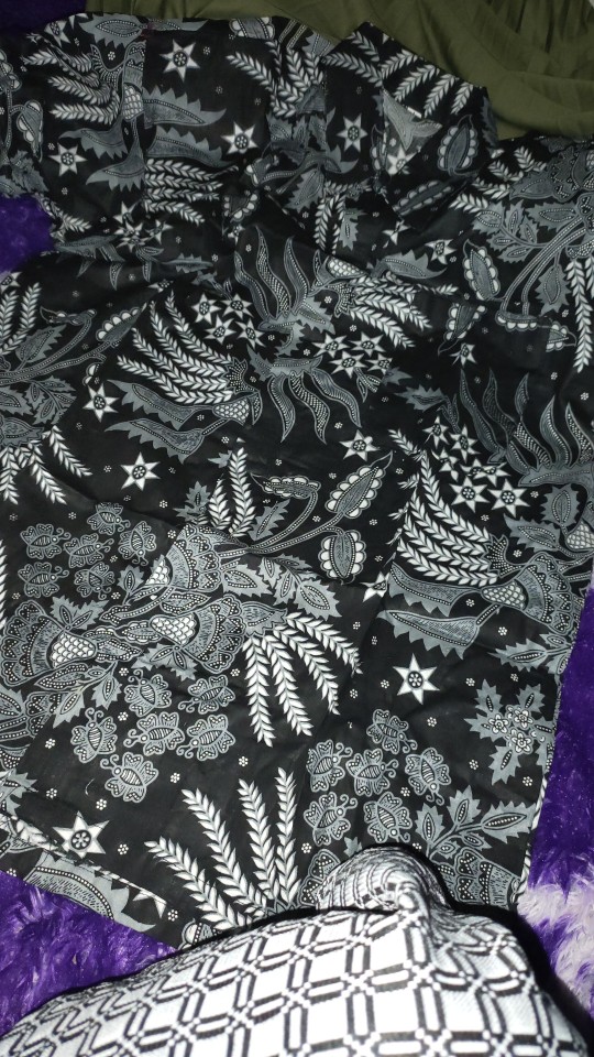 Kemeja Batik Pria Lengan Panjang Size M L Xl Xxl Bswart Batik Hrb026 Kenongo Hem Panjang Padi Kemeja