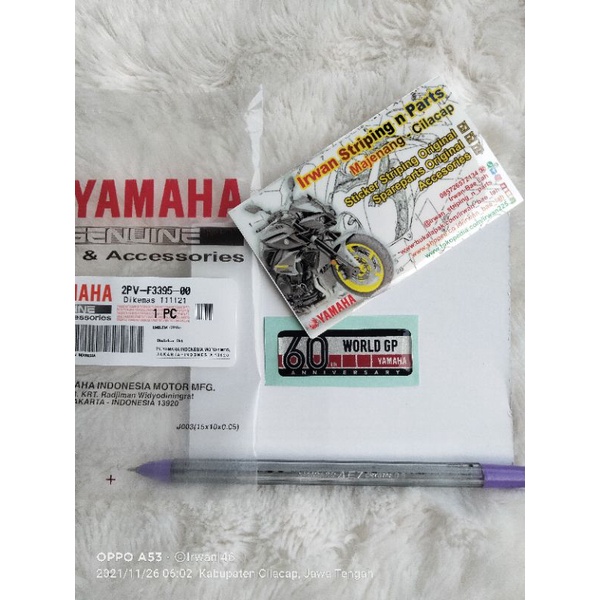 Original Emblem 60 TH WORLD GP WGP Aerox NVX MX King Y16ZR Y15ZR R15M R25