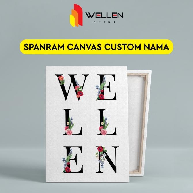 

Spanram Canvas Custom Print Nama Cetak Frame Kanvas Inisial Aesthetic