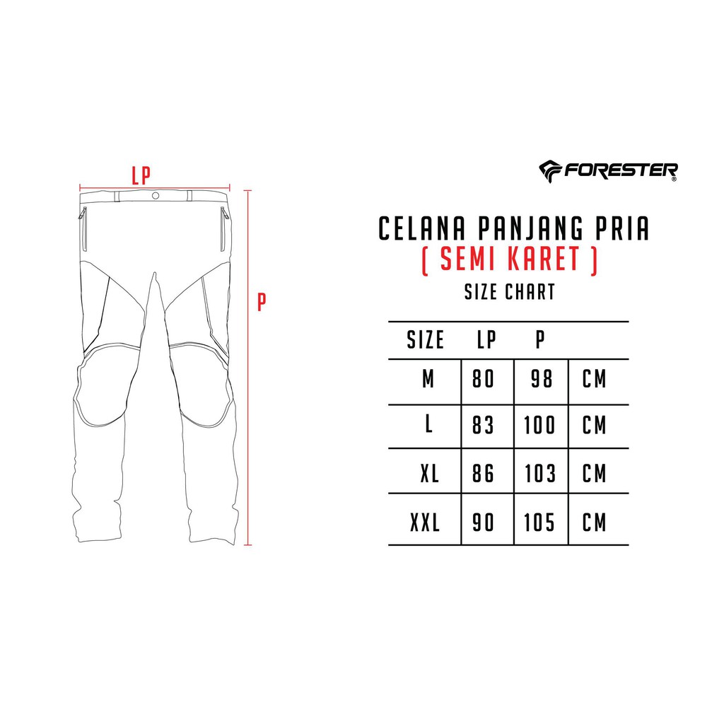 Celana Panjang Quick Dry Forester CLF 08305 Descendeur