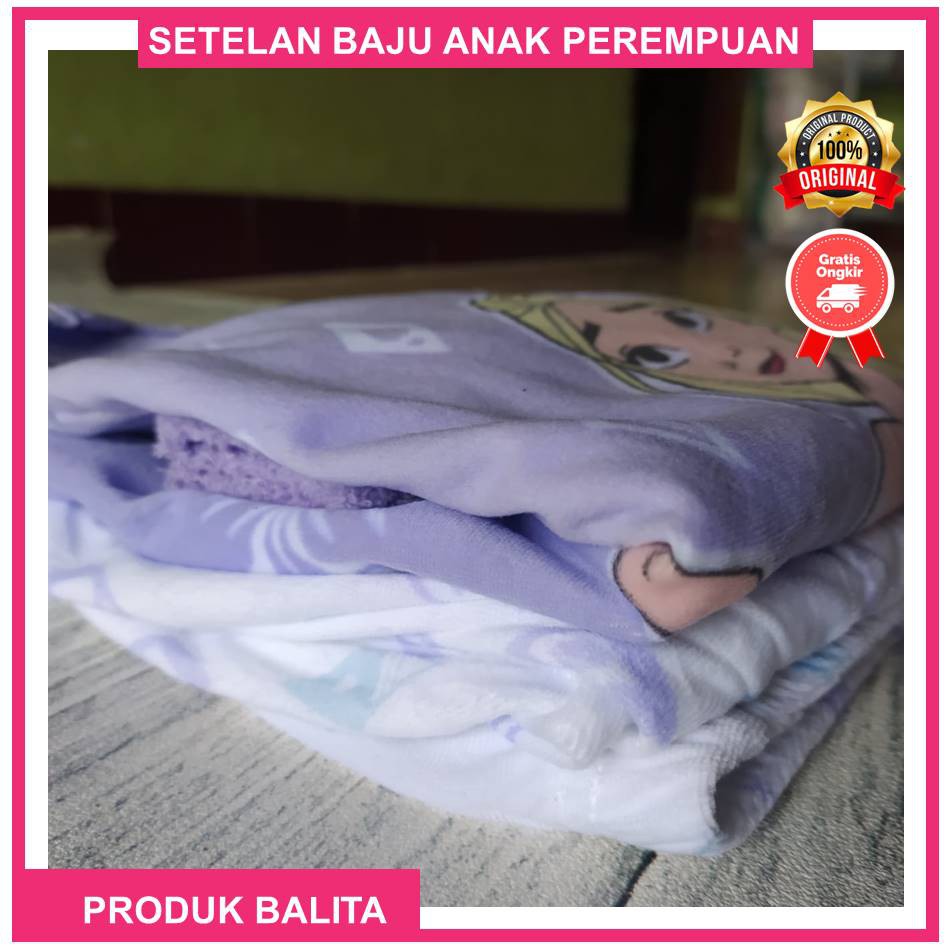 Piyama Anak Perempuan Import Baju Lengan Panjang Celana Panjang Murah