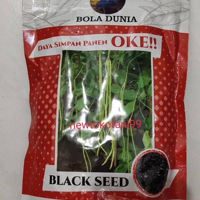 FREE ONGKIR Benih bibit kacang panjang black seed bola dunia 500 gram