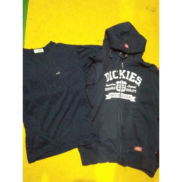 1 pcs hoodie dickies dan 1 pcs kaos crocodile