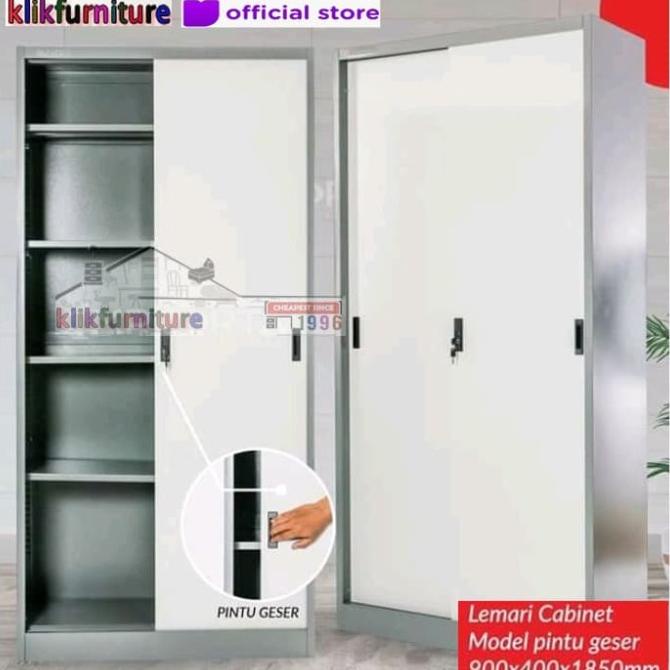 

BISA COD Lemari Arsip Besi Kantor Pintu Sliding PLAT FC18BT PROMOKode 3939