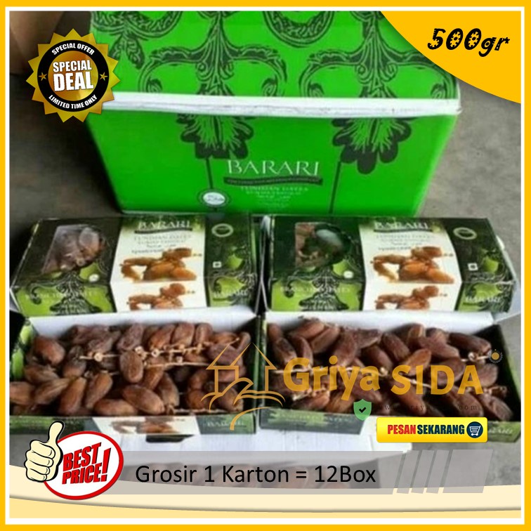 Kurma barari select 500gr barari alger tunisia kurma barari tangkai