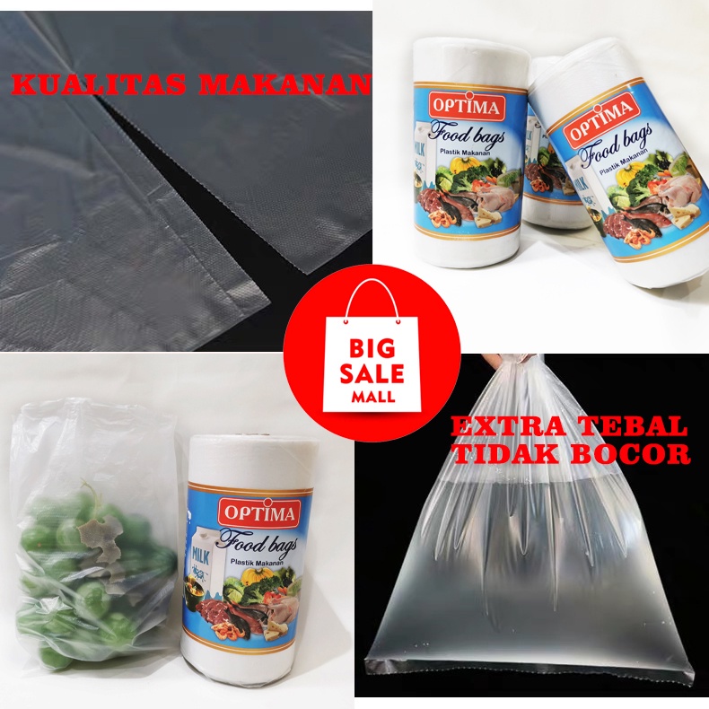 Roll bag Food/Plastik Buah Sayur/fotocopy/Multifungsi Food grade plastik roll