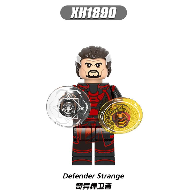 X1890 Mainan Anak Balok Susun Mini Pahlawan Super Defender Dr. Strange Mini Figure Defender Strange 