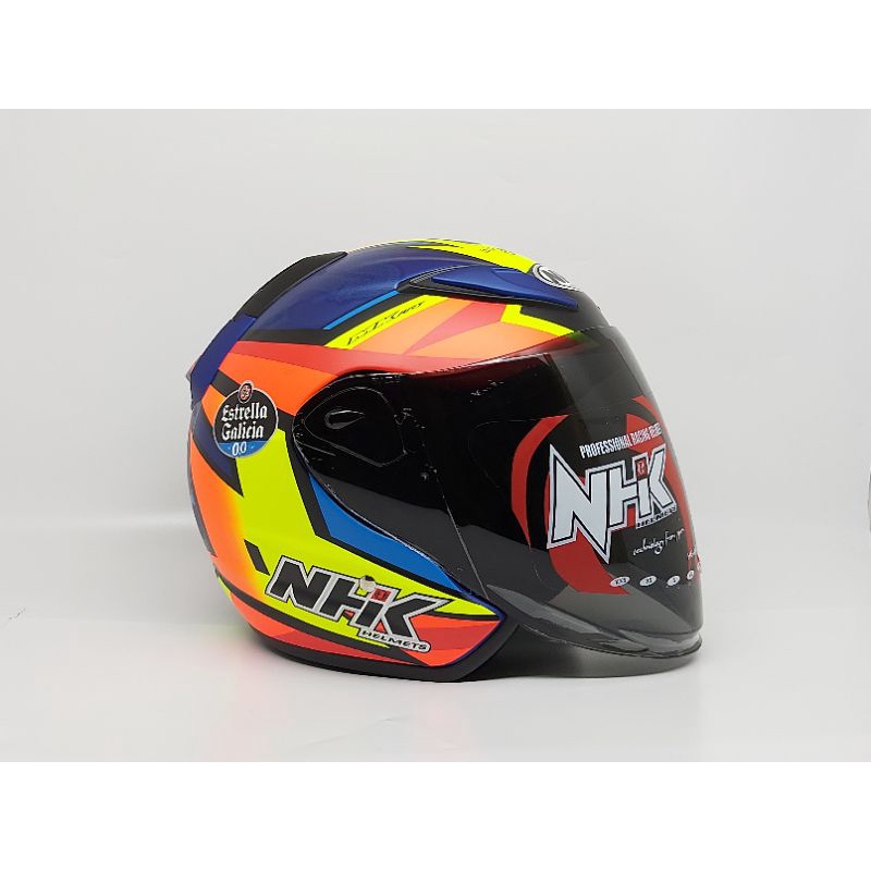 Helm Nhk R6 Half Face | Nhk R6 Motif Gp Edition Ryusei Dark Blue Dop