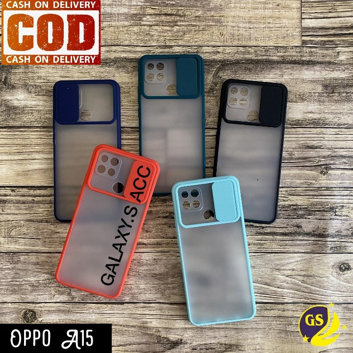 Slide Oppo A95 4G / Oppo A16 2021 A76 A96 A74 4G A74 5G A54 A15 A15s A33 A53 A52 A92 A9 2020 A5 2020 A31 A11K A12 A5S A7 F9 Reno 6 5G 5F 5 4 4f Slide Case Protection Camera Matte Candy Sliding Pelindung Kamera