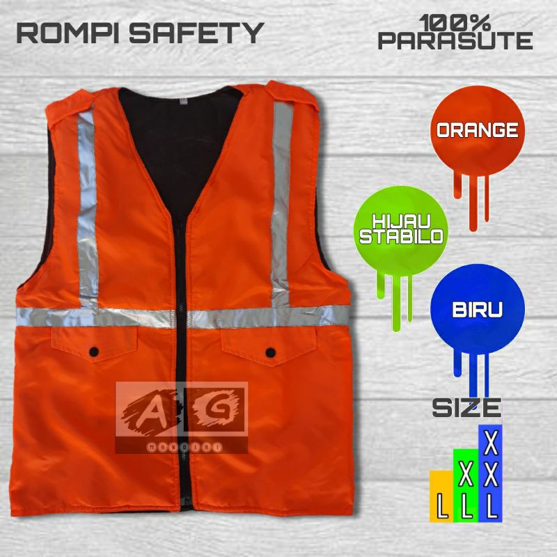 Rompi proyek/rompi parkir/rompi safety