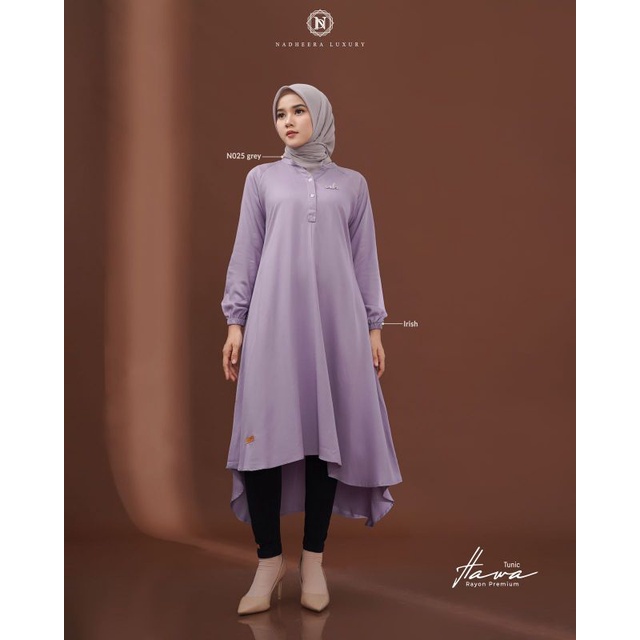 || Terbaru √ Hawa Tunic √ by Nadhera Luxury √ ayshop collection ||