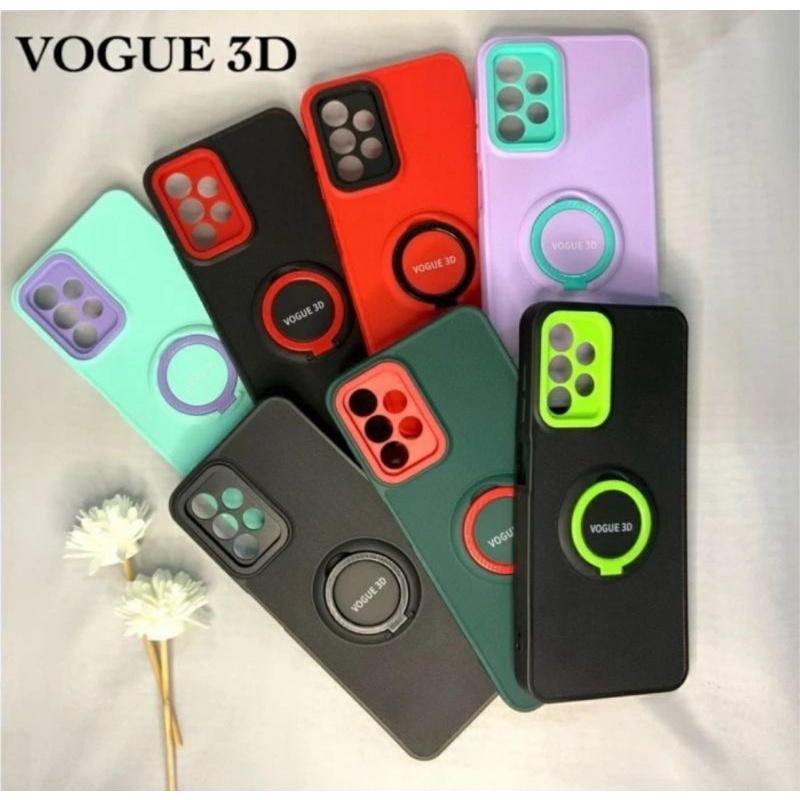SAMSUNG A52 A52S Case Original Vogue 3D Macaron Stand Ring Premium