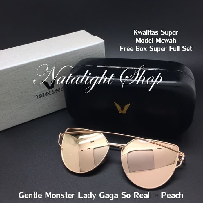 New Arrival KACA MATA WANITA MEWAH ELEGAN SUPER GENTLE MONSTER LADY GAGA SO REAL