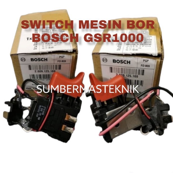 SWITCH / SAKLAR BOSCH GSR1000 ORIGINAL ON OFF UNTUK MESIN BOR CAS BOSCH GSR 1000