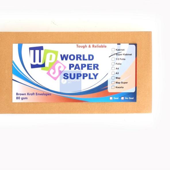 

➨ !!!! Amplop Coklat Ukuran Super Cabinet WPS ( 14 x27 cm ) ֍