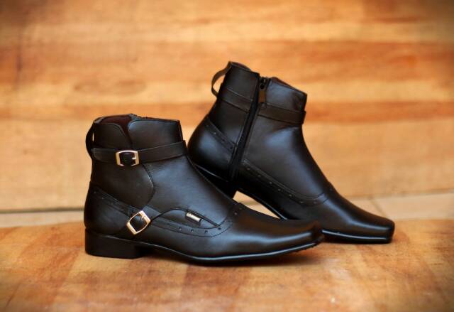 FULL LEATHER SepAtu ForMal PriA PanTofeL Pria KuliT AsLi OrigiNaL PacUaN  BikErS RiDer aLA pacuann