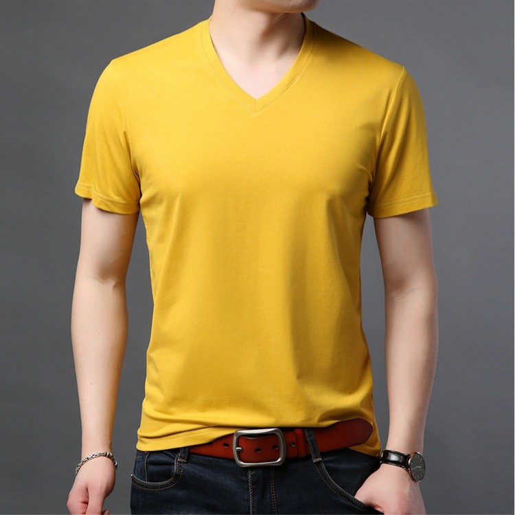 9SEVEN-KAOS POLOS LENGAN PENDEK V NECK | KAOS BASIC POLOS VNECK