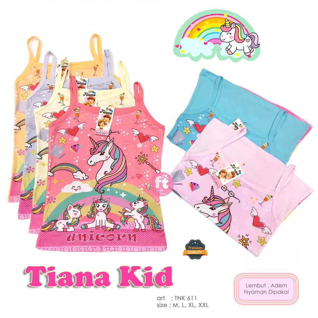 TIANA KIDS | Tanktop Anak / Atasan Anak / Singlet Anak / Tali Kecil