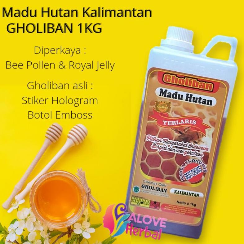 

(PROMO HKM97) MADU HUTAN KALIMANTAN 1Kg / 1 KG GHOLIBAN ( BOTOL EMBOSS) ⁂