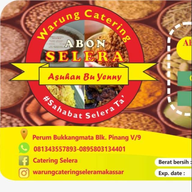 

ABON DAGING SAPI SELERA BU YENNY 500 gram