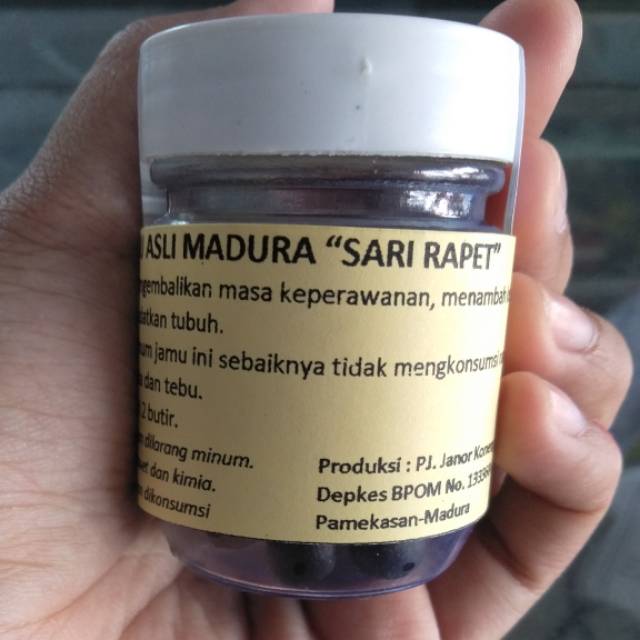 

Ramuan madura Sari rapet botol kecil