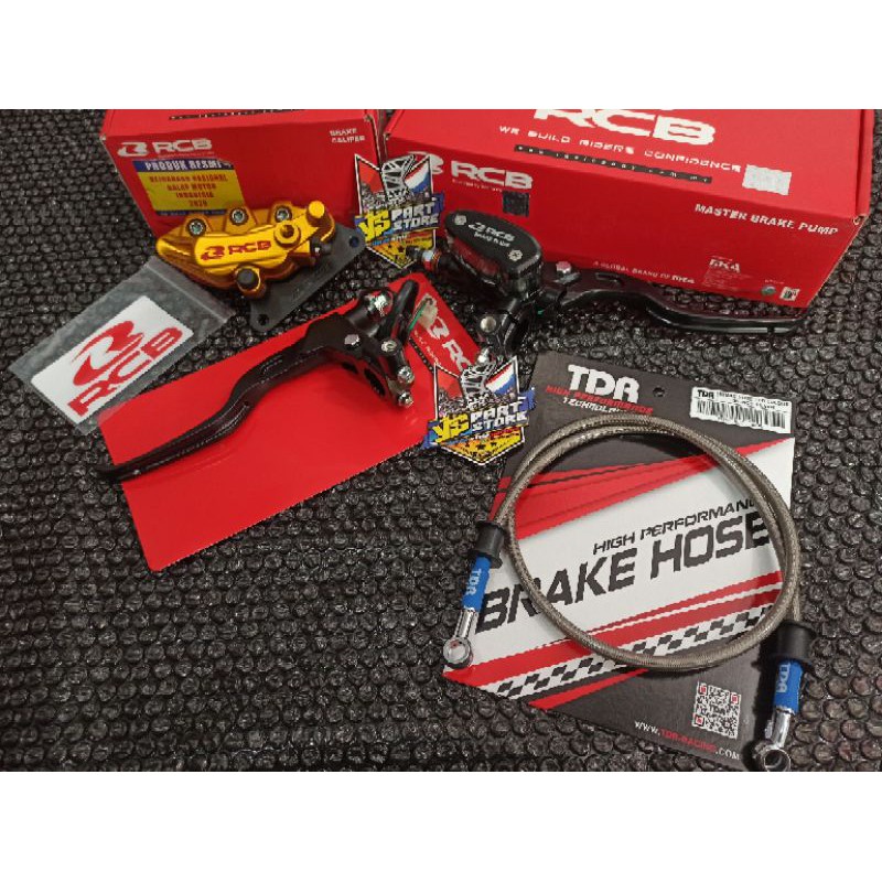 paket pengereman depan RCB pnp CB GL megapro tiger