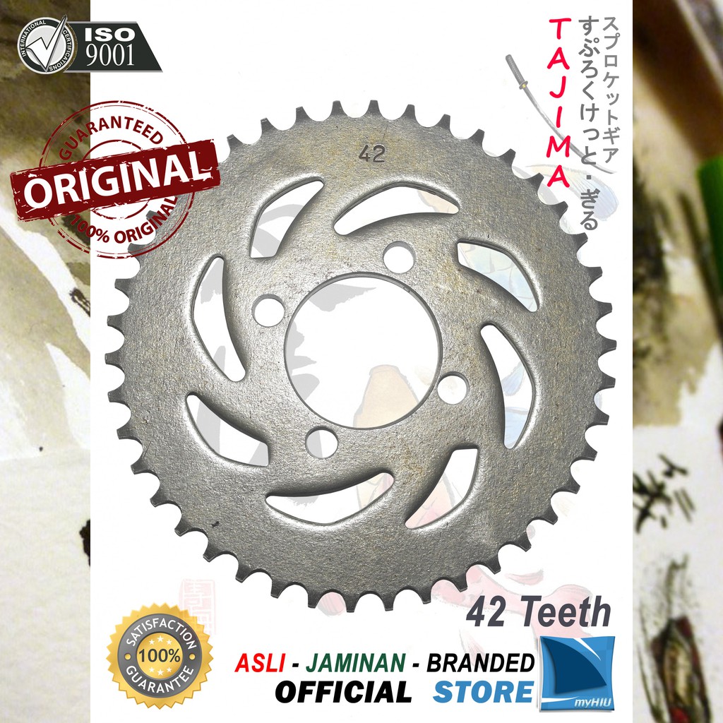 Gigi Tarik 40T ~ 46T KAWASAKI Blitz, ZX 130 Gir Belakang - Rear Sprocket Gear TAJIMA