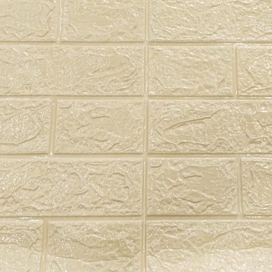 ☀ INDOLAND ☀ Wallpaper Dinding Foam 3D / Stiker Wallpaper Dinding Mini Dekorasi / Wallpaper 3D R461-KUNING MUDA