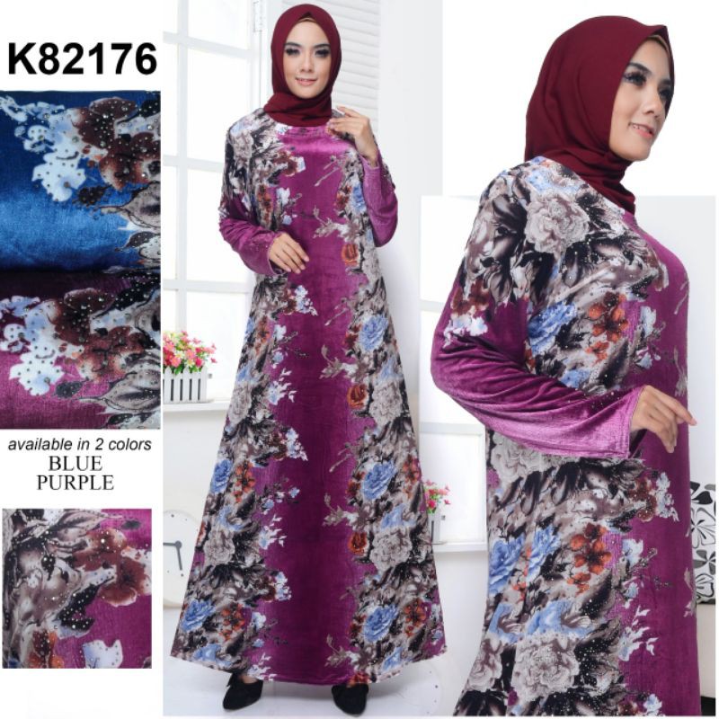 Gamis Bludru Import Korea