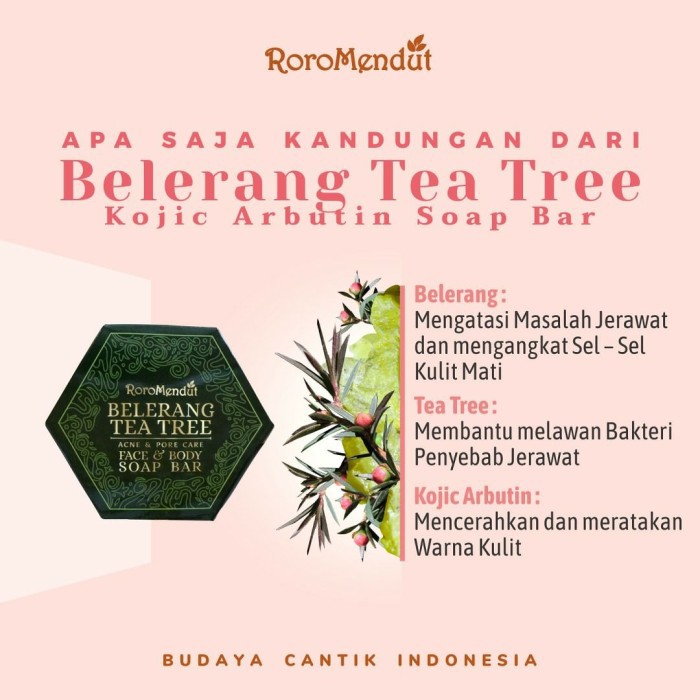 Soap Bar Belerang Tea Tree Roro mendut