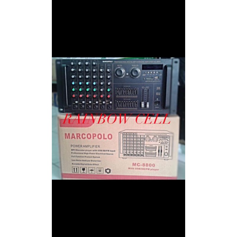 POWER AMPLIFIER MARCOPOLO MC-8800 KARAOKE