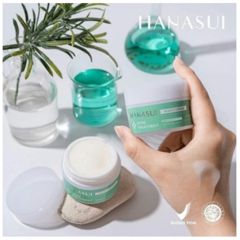 ECER PAKET HANASUI FLAWLESS GLOW 10 &amp; ACNE TREATMENT