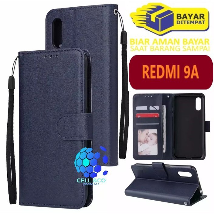 Flip cover XIAOMI REDMI 9A Flip case buka tutup kesing hp casing hp flip case leather wallet